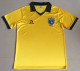 1985 Brazil Home Yellow Retro Soccer Jersey