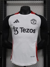 25-26 Man Utd White Player Version Soccer Jersey