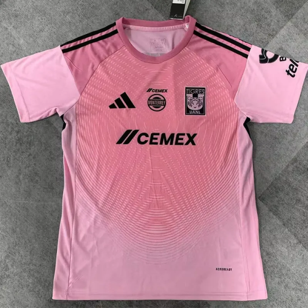 25-26 Tigres UANL Pink Goalkeeper Soccer Jersey