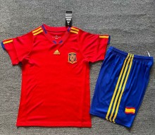 2010 Spain Home Retro Kids Soccer Jersey