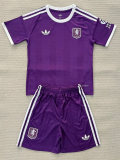 25-26 Aston Villa Purple Goalkeeper Kids Soccer Jersey 1:1 Thai Quality