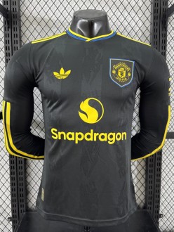 25-26 Man Utd Third Long Sleeve Player Version Soccer Jersey