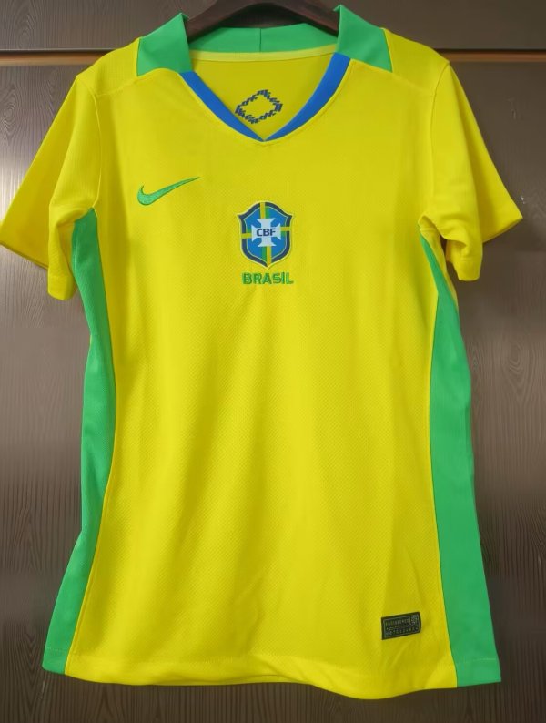 25-26 Brazil Home Women Fans Soccer Jersey