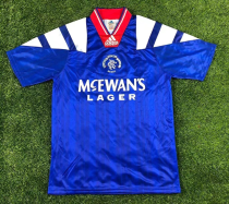 1992-1994 Rangers Home Retro soccer Jersey 1992-1994 Rangers Home Retro soccer Jersey