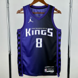 23-24 Kings LAVINE #8 Purple Top Quality Hot Pressing NBA Jersey (Trapeze Edition)飞人版