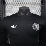 24-25 Germany Black 125th Anniversary Long Sleeve Player Version Soccer Jersey (长袖)