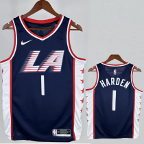 2018-19 Clippers HARDEN #1 Dark Blue City Edition Top Quality Hot Pressing NBA Jersey 2018-19 Clippers HARDEN #1 Dark Blue City Edition Top Quality Hot Pressing NBA Jersey