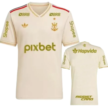 25-26 Flamengo Third Prints Sponsors Fans Soccer Jersey 1:1 Thai Quality*全广告
