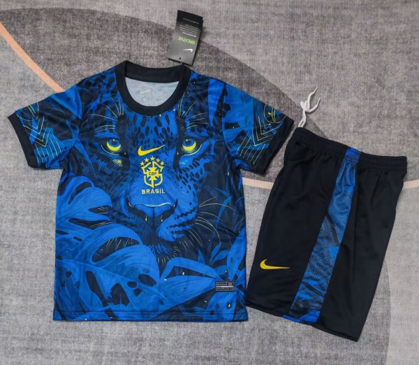 25-26 Brazil Special Edition Kids Soccer Jersey 1:1 Thai Quality