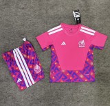 25-26 Mexico Goalkeeper Kids Soccer Jersey