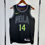 23-24 Pelicans INGRAM #14 Black City Edition Top Quality Hot Pressing NBA Jersey
