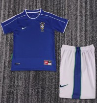 1998 Brazil Away Retro Kids Soccer Jersey 1998 Brazil Away Retro Kids Soccer Jersey