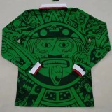 1998 Mexico Home Long Sleeve Retro Soccer Jersey