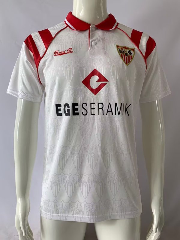 1992-1993 Sevilla Home Retro Soccer Jersey
