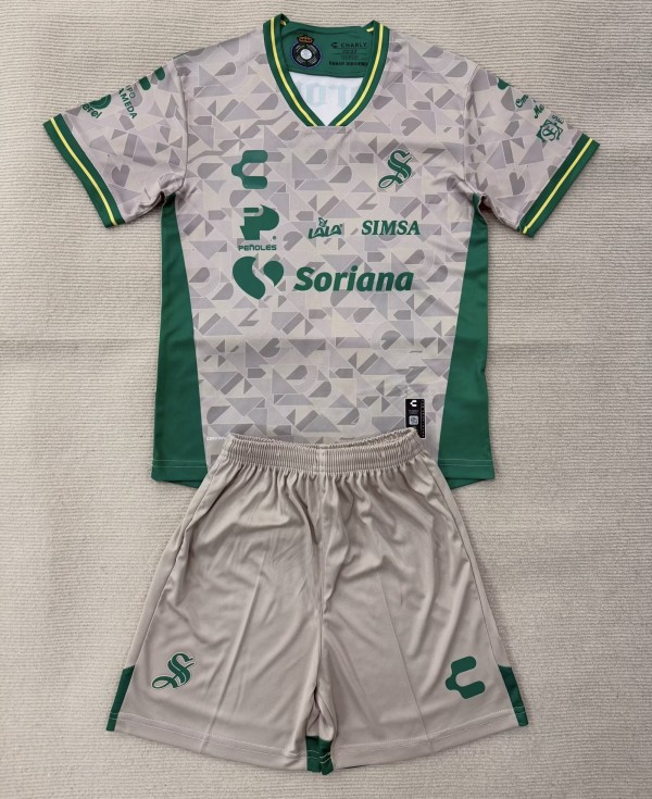 25-26 Santos Laguna Away Kids Soccer Jersey