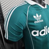 2025 AD Green Player Version Polo Short Sleeve 1:1 Thai Quality