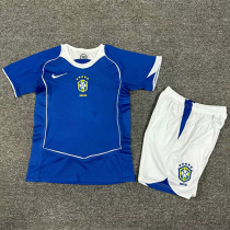 2004 Brazil Away Retro Kids Soccer Jersey 2004 Brazil Away Retro Kids Soccer Jersey