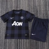 2013-2014 Man Utd Away Retro Kids Soccer Jersey