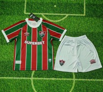 25-26 Fluminense Home Kids Soccer Jersey