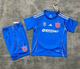 25-26 Universidad De Chile Home Kids Soccer Jersey