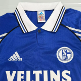 1998-2000 Schalke 04 Home Retro Soccer Jersey