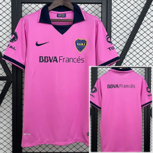 2013-2014 Boca Juniors Pink Retro Soccer Jersey
