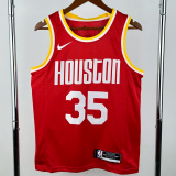 ROCKETS DURANT #35 Red Retro Top Quality Hot Pressing NBA Jersey