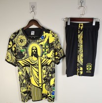 25-26 Brazil High Quality Kids Training Short Suit 25-26 Brazil High Quality Kids Training Short Suit