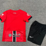 25-26 Mallorca Home Kids Soccer Jersey 1:1 Thai Quality