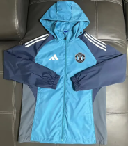 25-26 Man Utd Lake blue Windbreaker 25-26 Man Utd Lake blue Windbreaker