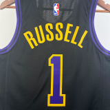 23-24 LAKERS RUSSELL #1 Black City Edition Top Quality Hot Pressing NBA Jersey