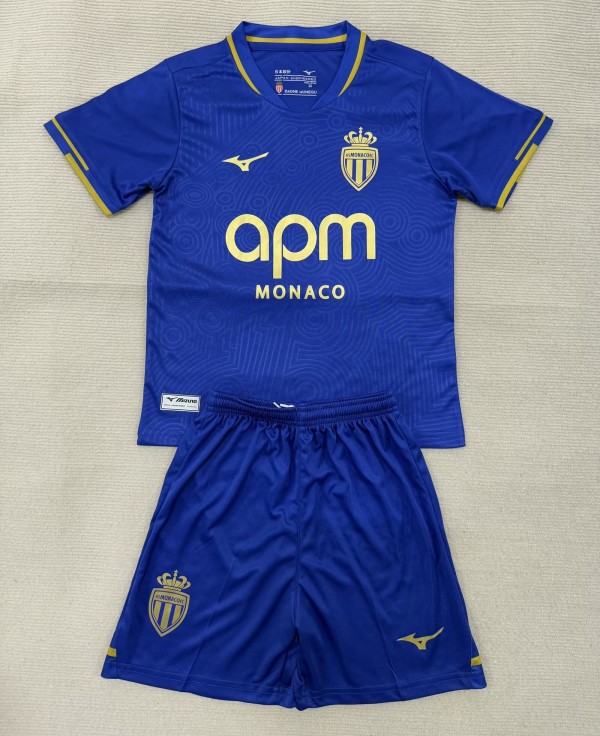 25-26 Monaco Away Kids Soccer Jersey
