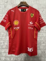 2024 F1 Ferrari New Pattern Short Sleeve Racing Suit 2024 F1 Ferrari New Pattern Short Sleeve Racing Suit