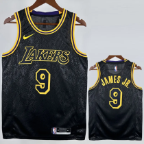 Lakers JAMES JR. #9 Black Top Quality Hot Pressing NBA Jersey Lakers JAMES JR. #9 Black Top Quality Hot Pressing NBA Jersey