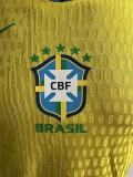 25-26 Brazil Home Player Version Soccer Jersey