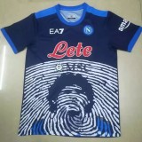 21-22 Napoli Commemorative Edition Blue Fans Soccer Jersey