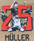 25-26 Bayern Away Muller #25 Print Picture Number Fans Soccer Jersey