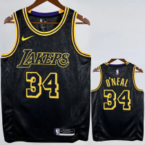 LAKERS O'NEAL #34 Black Top Quality Hot Pressing NBA Jersey LAKERS O'NEAL #34 Black Top Quality Hot Pressing NBA Jersey