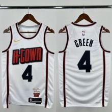 24-25 ROCKETS GREEN #4 White City Edition Top Quality Hot Pressing NBA Jersey
