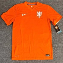 2014  NetherIands Home Retro Soccer Jersey
