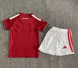 25-26 Hungary Home Kids Soccer Jersey