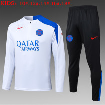 25-26 PSG High Quality Kids Half Pull Tracksuit 25-26 PSG High Quality Kids Half Pull Tracksuit