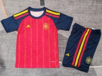 2026 Spain Home Kids Soccer Jersey 2026 Spain Home Kids Soccer Jersey