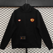 25-26 Man Utd Black Hoody 黑色(加绒) 25-26 Man Utd Black Hoody 黑色(加绒)