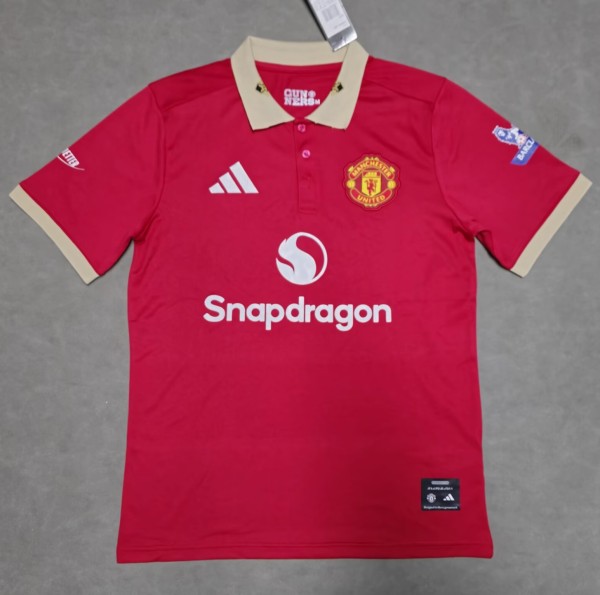 25-26 Man Utd Red Polo Short Sleeve