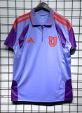25-26 Universidad De Chile Purple Polo Short Sleeve
