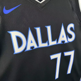 25-26 Dallas Mavericks DONCIC #77 Black City Edition Top Quality Hot Pressing NBA Jersey(V领)