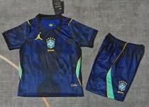 2026 Brazil Away Kids Soccer Jersey