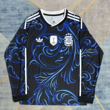 2026 World Cup Argentina Away Long Sleeve Fans Soccer Jersey (长袖)