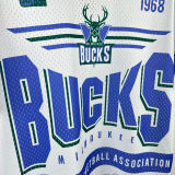 2026 BUCKS White Retro High Quality Casual T-Shirt #MN